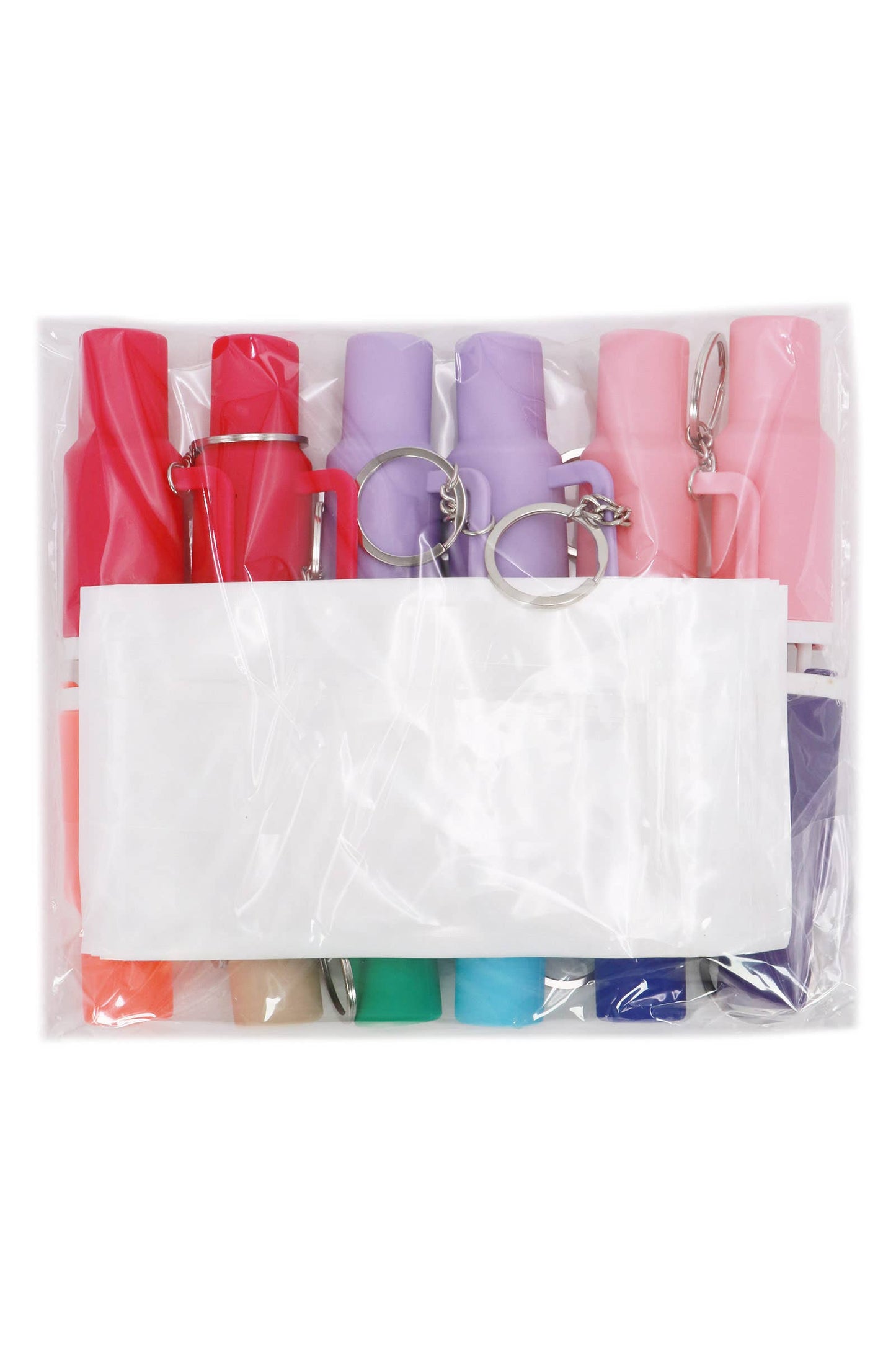 Vibrant Colorful Matte Tumbler Cup Key Chain