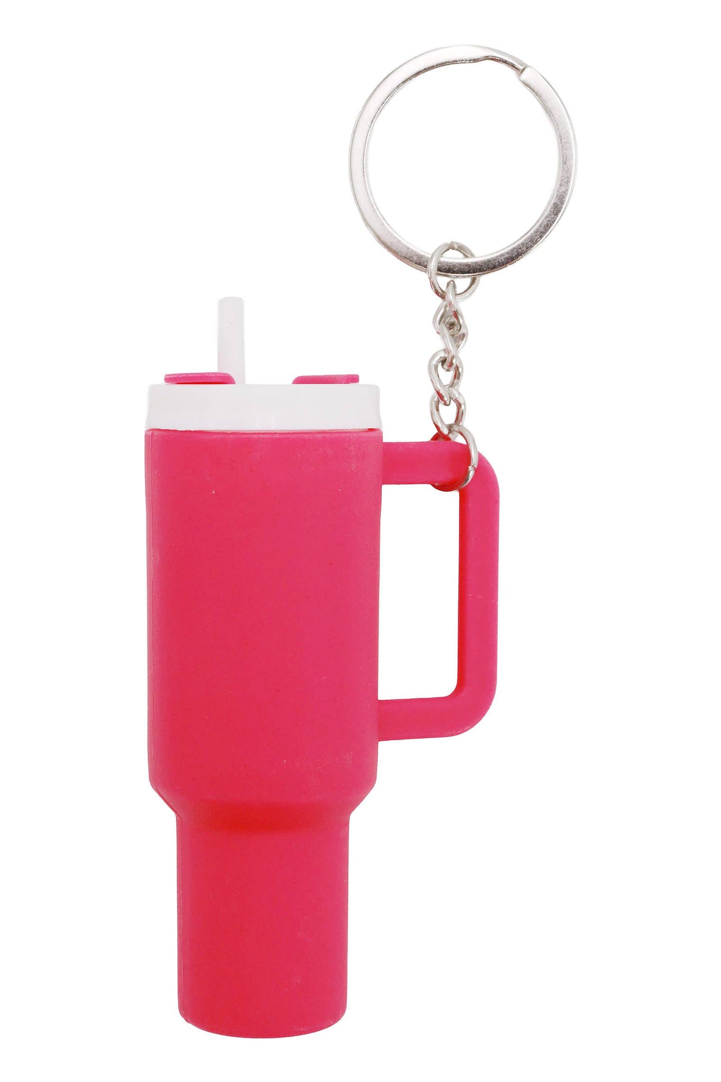 Vibrant Colorful Matte Tumbler Cup Key Chain
