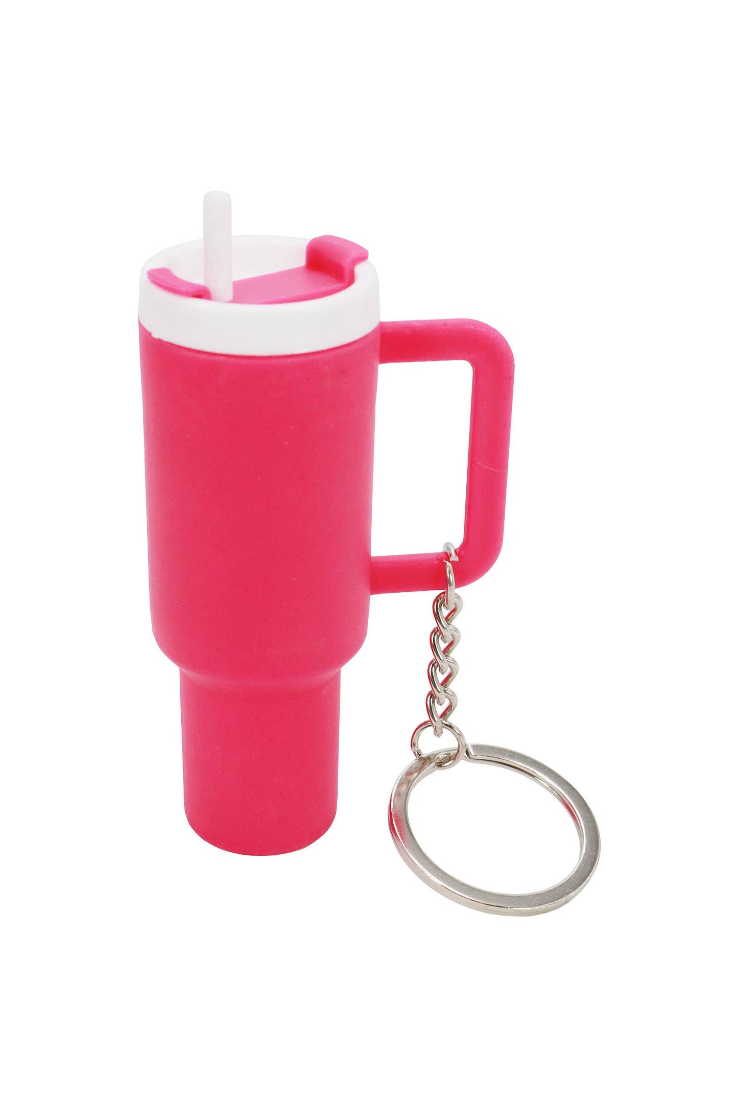 Vibrant Colorful Matte Tumbler Cup Key Chain